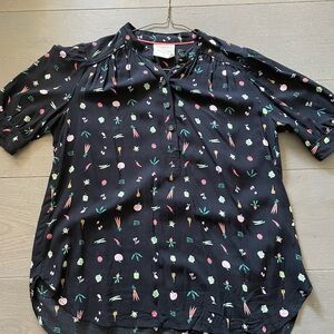 Anthropologie veggie blouse